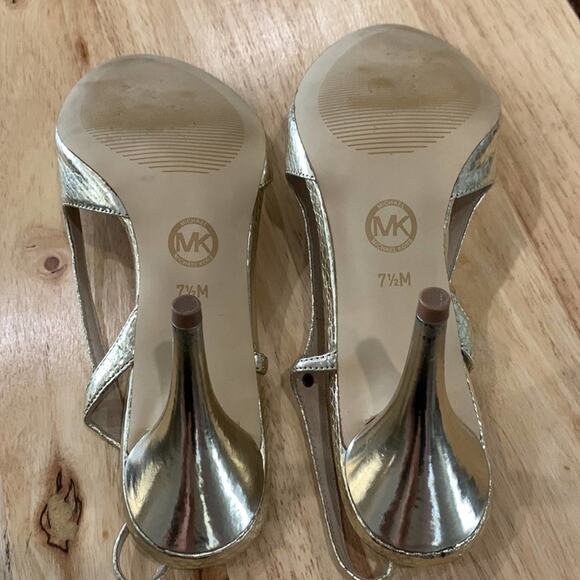 Michael Michael Kors shoes heel sling back open toe size 7.5 Approx 3.85” heel - Picture 7 of 7